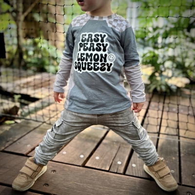Bügelbild - "EASY PEASY LEMON SQUEEZY"